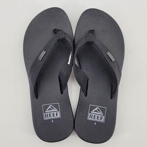 REEF Women's Black Mia Sassy Flip Flop Beach/Pool Cushioned Sandals Size 6 NWOT